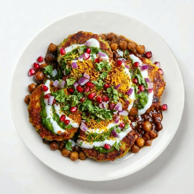 Aloo Tikki Chaat.