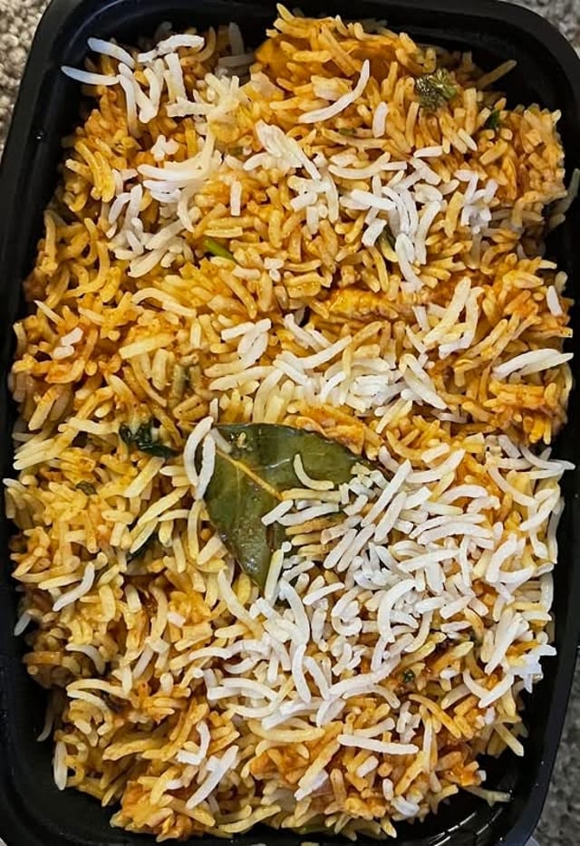 Bone-In Chicken Biryani.